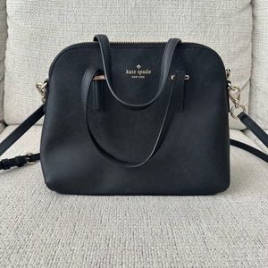 Kate Spade Black Maise Medium Dome Satchel Crossbody
